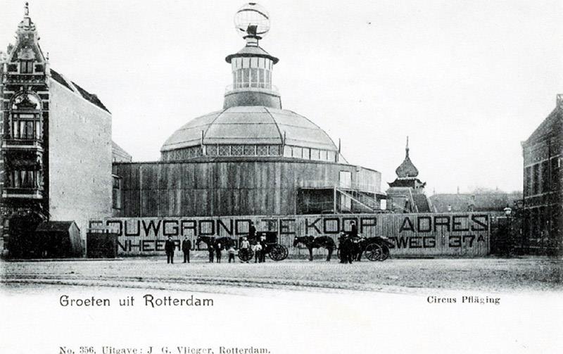 Rotta Historica over Rotterdams Circusgebouw