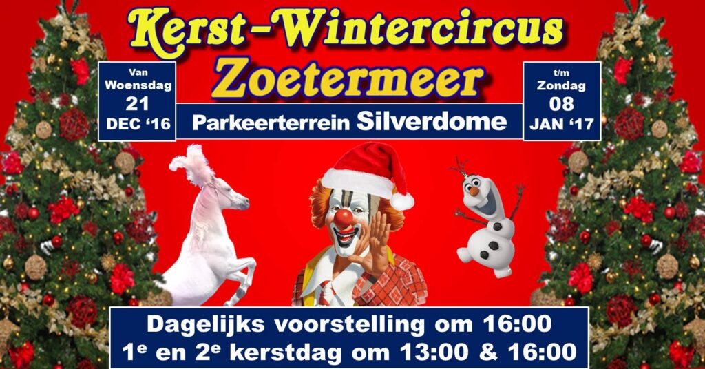 Samenwerking Kerstcircus Zoetermeer en Circusweb