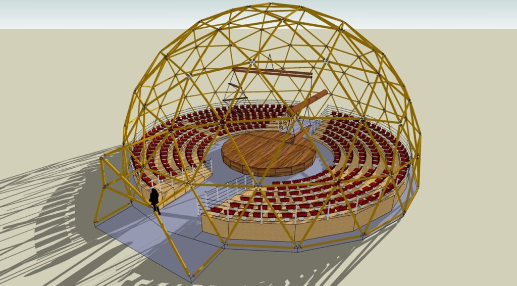 Finestra Aperta met grootste bamboedome op Gaastereiland