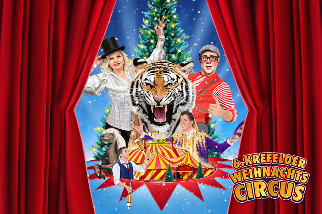 Geniet in Krefeld van kerstcircus met wilde dieren