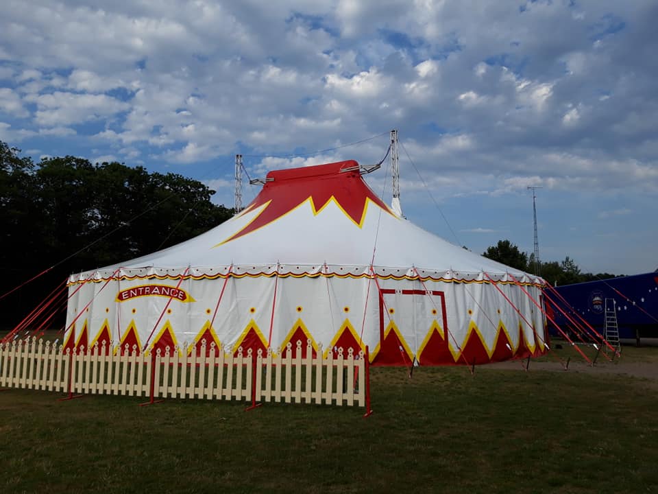 Magical world of circus tent