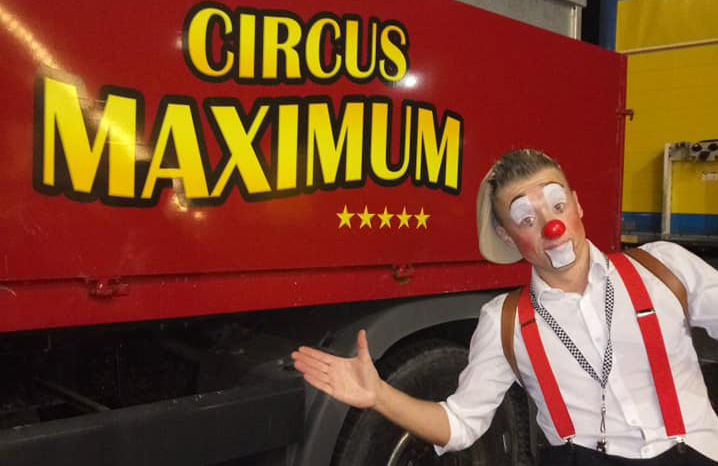 Clown Kevin bij Circus Maximum