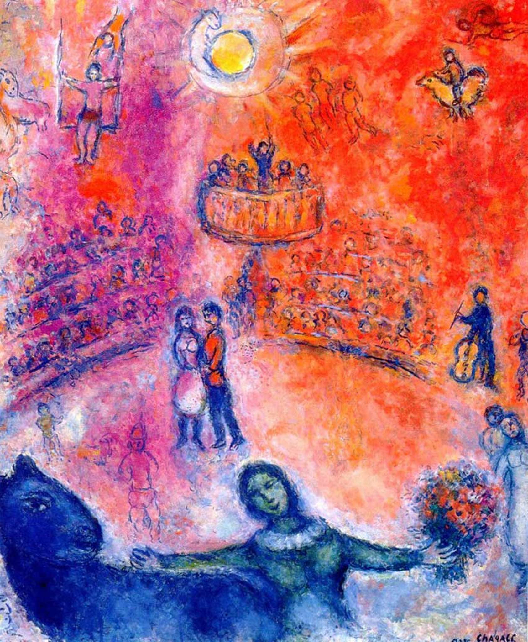 Welp Marc Chagall Circus schilderij 2 - Circusweb KS-01