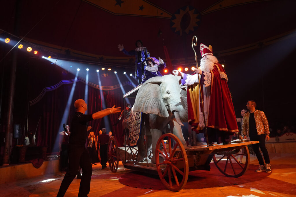 Sinterklaas in het circus in Boom