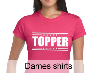 Roze Toppers shirts voor dames