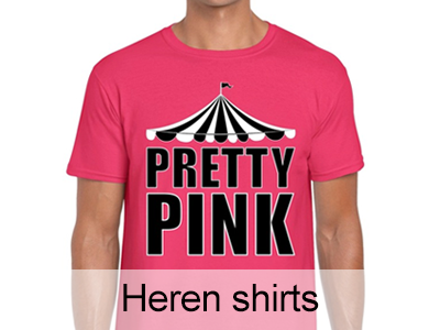 Roze Toppers shirts voor heren