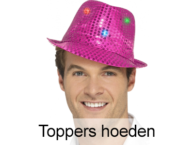 Roze Toppers hoedjes en petten